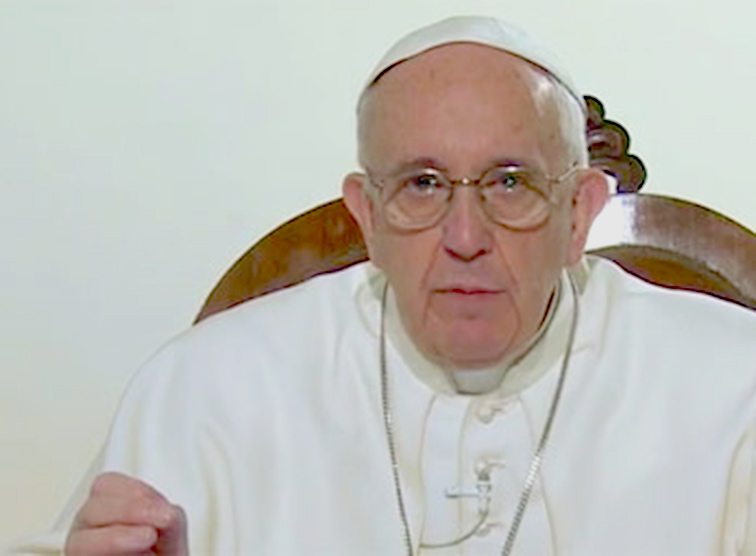 Papst Franziskus / ctv-youtube Papst-Monatsvideo: Mensch muss in der Mitte stehen