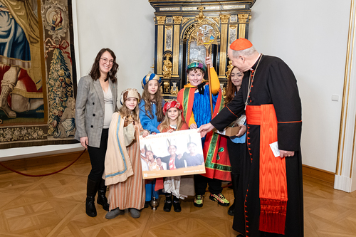 Sternsinger beim Kardinal / Erzdiözese Wien/ Schönlaub